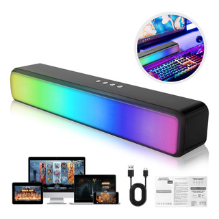 Bocinas Bluetooth Con Luces Rgb Led Con Subwoofer Para Pc Bocinas Bluetooth Con Luces Rgb Led Con Subwoofer Para Pc