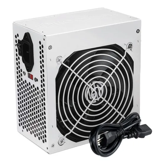 Fonte Atx Gamer Branca 500w Real Fnt-500w-bc Cor Branco 110v 220v Chaveada