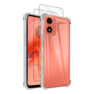 2 Micas + 1 Funda Para Moto G04 Airbag Acrigel Transparente 2 Micas + 1 Funda Para Moto G04 Airbag Acrigel Transparente