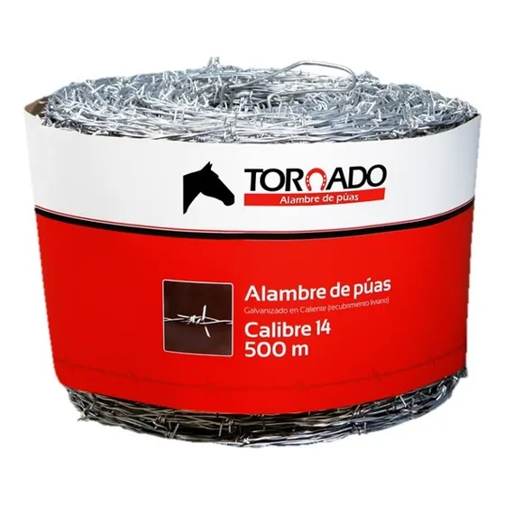 Alambre De Puas De 500 Mts Calibre 14,5 Tornado