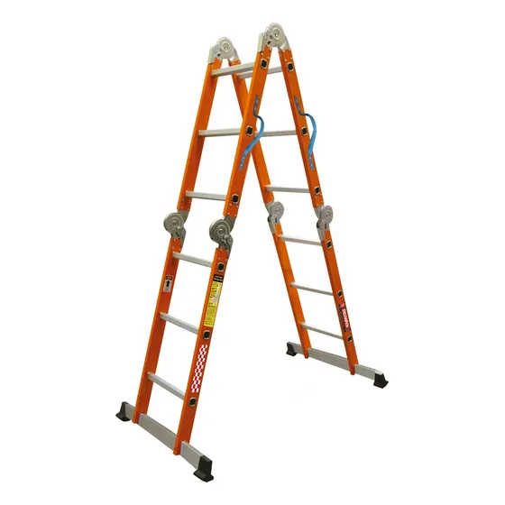 Escalera Multiposicion C/ Charola Naranja 333614 Peldaños