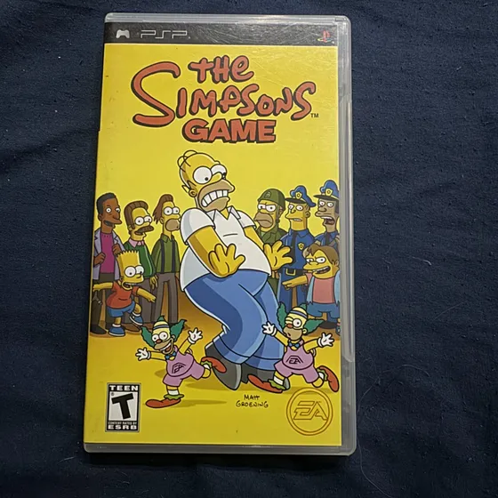 Jogo The Simpsons Game Para Psp Mídia Física