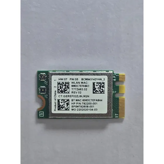 Tarjeta Wifi Bluetooth Broadcom Bcm943142yhn Hp 792200-001