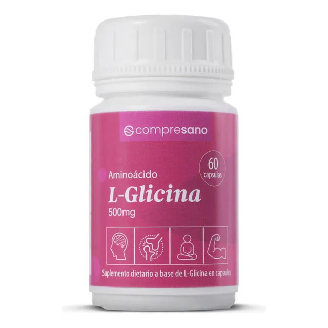 Aminoácido Glicina 500mg Capsulas