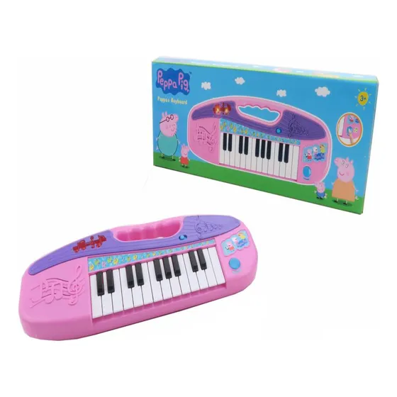 Piano Peppa Pig Con Luz Y Sonido Rosa
