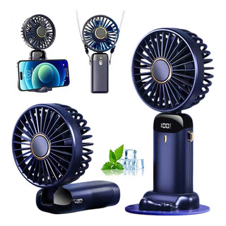 Ventilador De Mano Portátil Recargable 5velocidades Plegable Ventilador De Mano Portátil Recargable 5velocidades Plegable