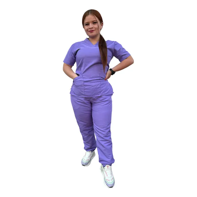Uniforme Antifluido Dama Unicolor + Gorro + Tapabocas