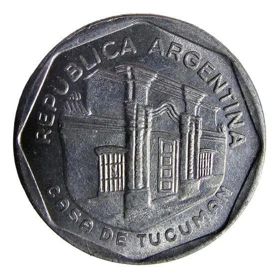 Monedas Argentinas: 5 Australes 1989 Aluminio Sin Circular