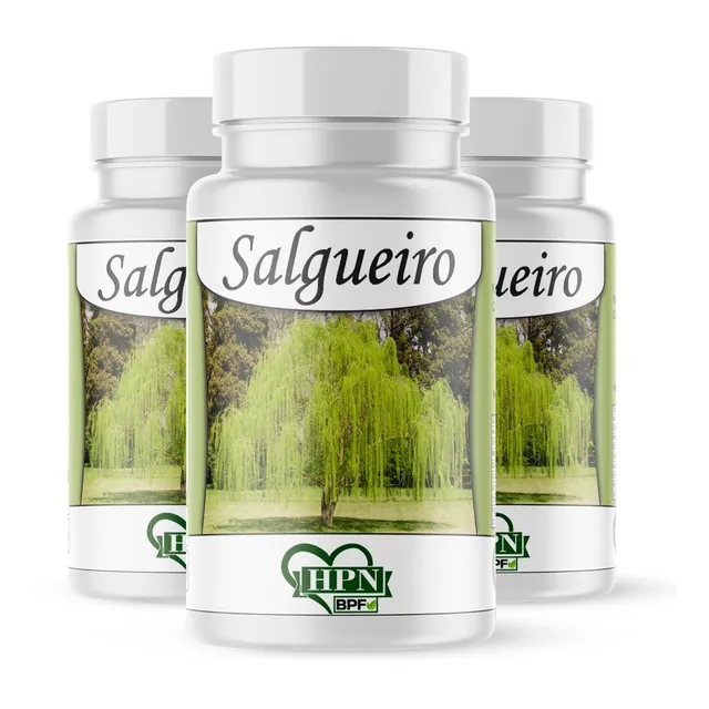 Cápsulas De Salix Alba (salgueiro Branco) 3 Frascos 500mg