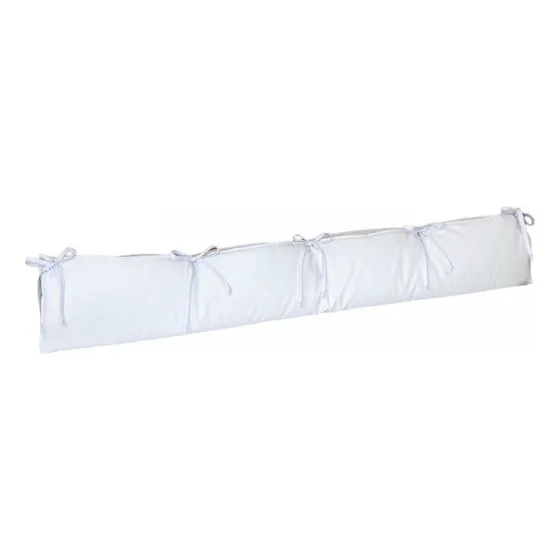 Protetor De Grade Para Berço Piquet Branco Liso
