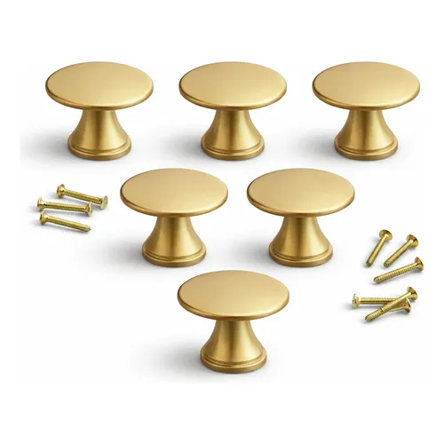 gold dresser knobs 12 pack YIHATA 1 Inch Drawer Knob 12 Pack Gold Silver Kitchen Cabinet Knobs Dresser Pulls