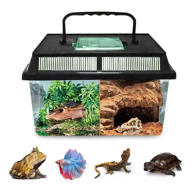 Terrario Para Reptiles Y Animales Acuáticos