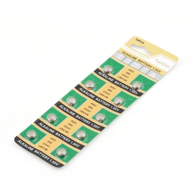 Blister 10 Pilas Ag3 392a Cx41 Lr41 Lr41w 192 Sr41 392 Emn