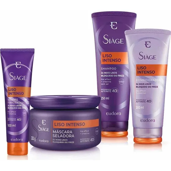 Siàge Liso Intenso Eudora Biotecnologia 4d - Kit Completo