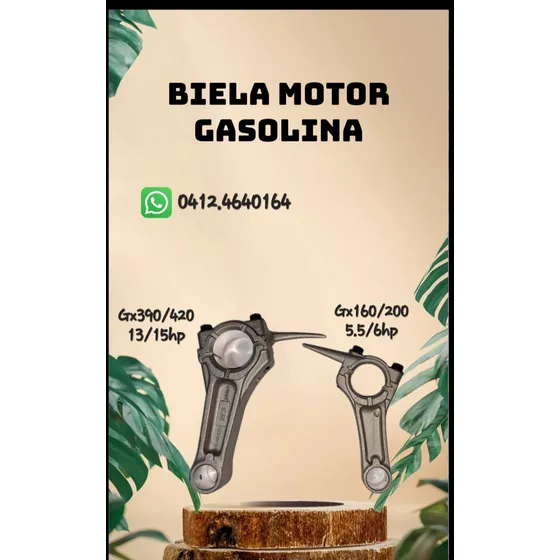 Biela Para Su Motor 13hp Y 15 Hp Gasolina Gx390 Gx 420