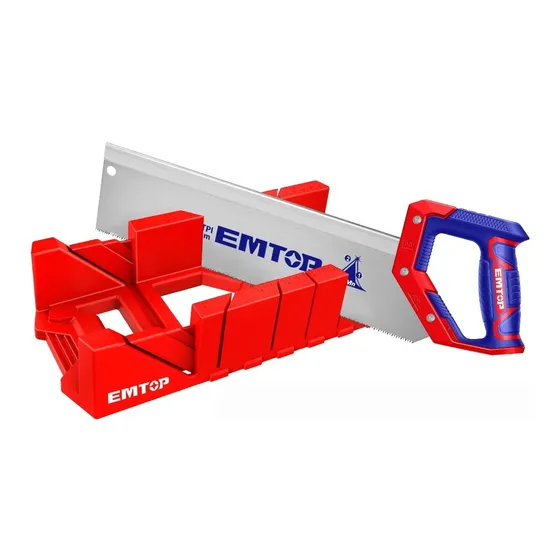 Caja Para Ingletes Reforzada Con Serrucho 12 Pulgadas
