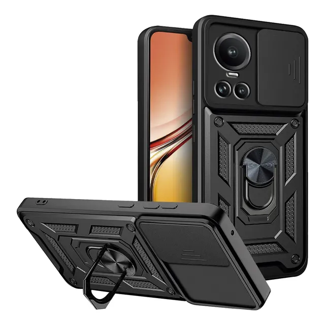 Carcasa Funda Estuche Antichoque Reforzado Con Anillo Giratorio Antishock