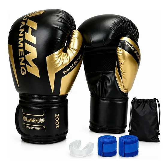 Luva De Boxe Muay Thai Adulto Infantil Com Bucal 8-14oz