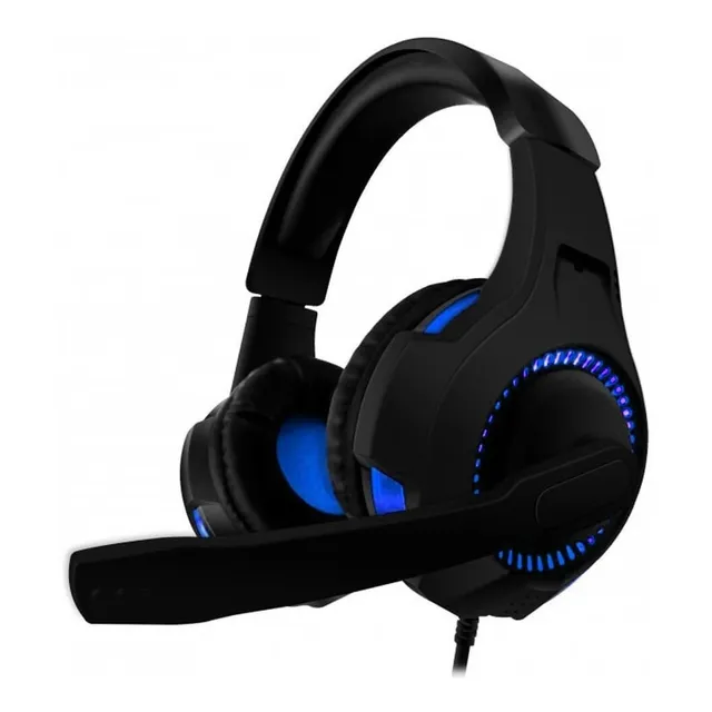 Gaming Naceb Headset Gamer NA-0304 Micrófono Omnidireccional Sonido De Alta Definición Con Cancelación De Ruido Color Negro Con Azul
