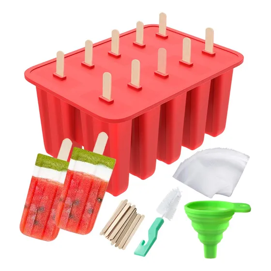 Mold Paleta Silicona Hecho Casa Para Hacer 10 Cavidad 50 (10