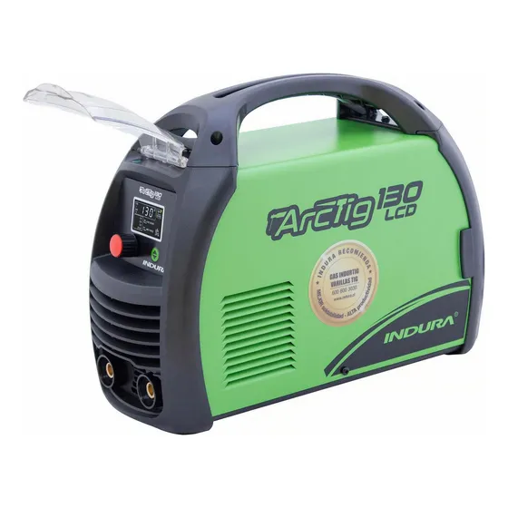 Soldadora Arctig 130 LCD Indura TIG MMA Color Verde