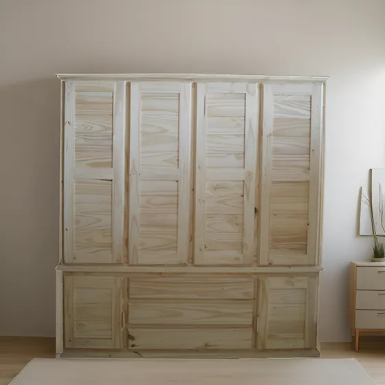 Ropero Placard En Pino 1.60mt 6 Puert Fabrica Muebles Osiris