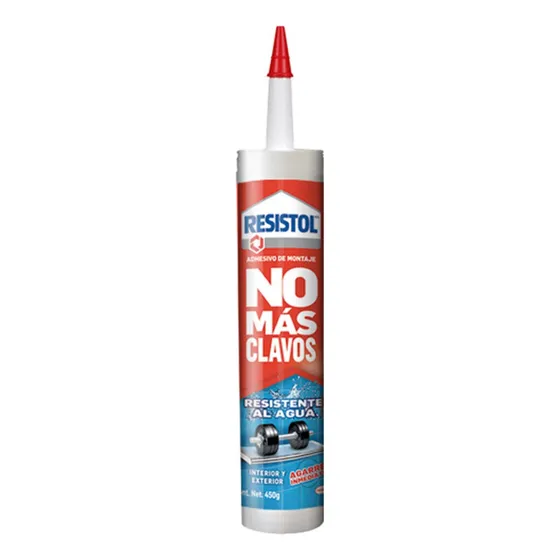 Resistol No Mas Clavos Resistente al Agua de 450g 12 Pieza 1708701 color Blanco
