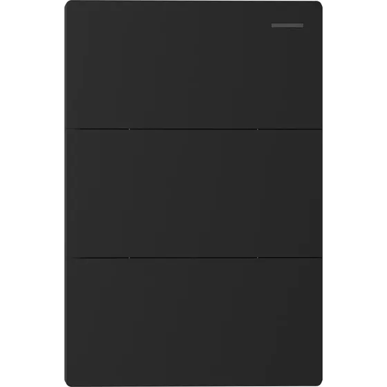 Tecla Armada De 3 Canales Touch Macroled Linea Milan Negra