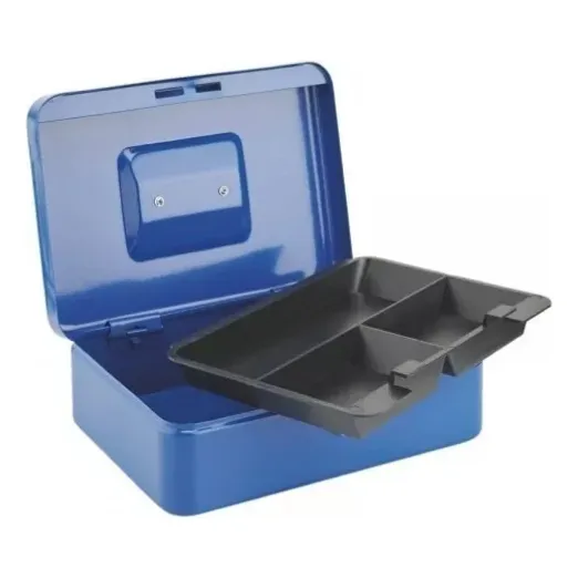 Cofre Portavalores Acero Segurid Bandeja Extraíble 15x12x8cm
