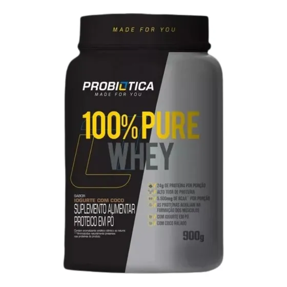 Probiótica 100% Pure Whey 900g Pó Nutricional V.