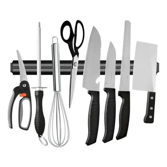 Barra Imantada Magnetica 55cm Para Cuchillos Iman De Colgar