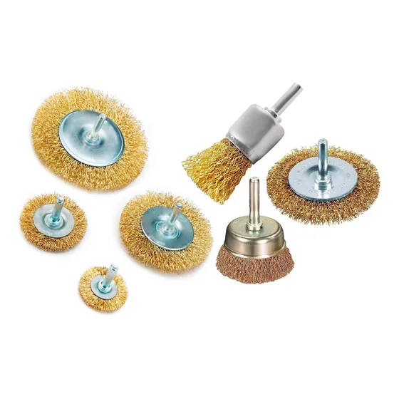 Juego Cepillos Alambre Taladro Dremel Vastago 1/4  Kit 3 Pcs