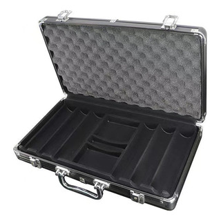 Caja De Chip De Aleación De Aluminio Soporte 300 Fichas Caja De Chip De Aleación De Aluminio Soporte 300 Fichas