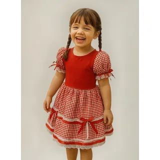 Vestido Festa Junina Infantil Festa Junina Xadrez Caipira Vestido Festa Junina Infantil Festa Junina Xadrez Caipira