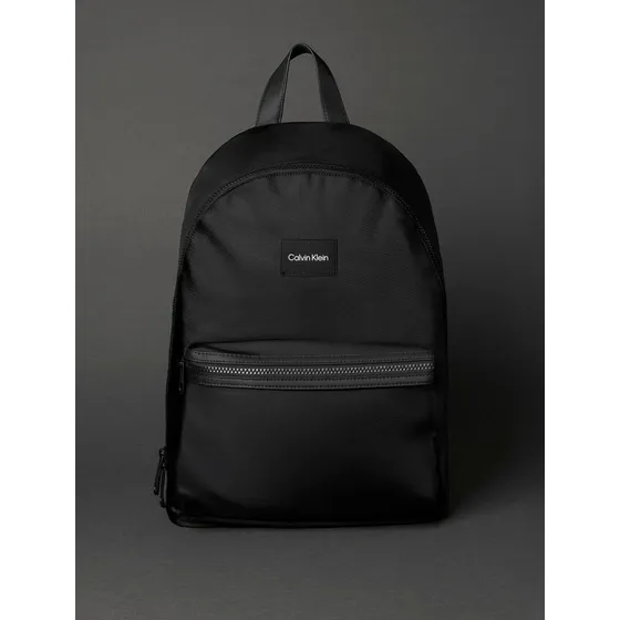 Mochila Masculina Logo Preta Calvin Klein