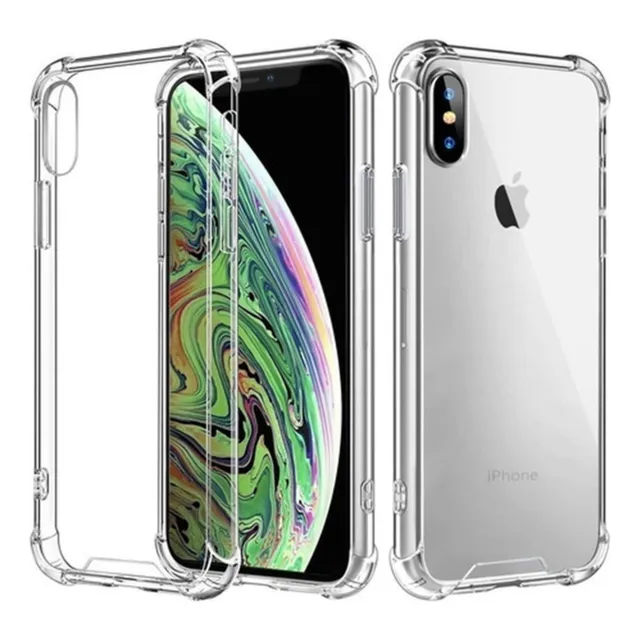 Funda Antishock Transparente Para iPhone + Vidrio Templado