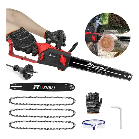 Motosserra Elétrica 3200w Eletrosserra Sabre 16 Pol 40cm Vermelho/preto 220v