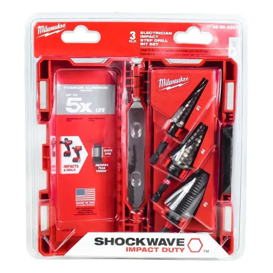 Kit Brocas Escalonadas 3 Pzas #1, 4, 9 48899257 Milwaukee