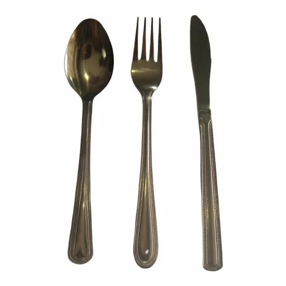 Set De Cubierto Cucharilla Tenedor Cuchillo Acero Inoxidable