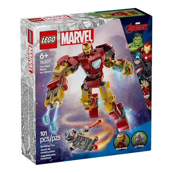 Lego Marvel Armadura Robótica De Iron Man Vs. Ultrón 76307