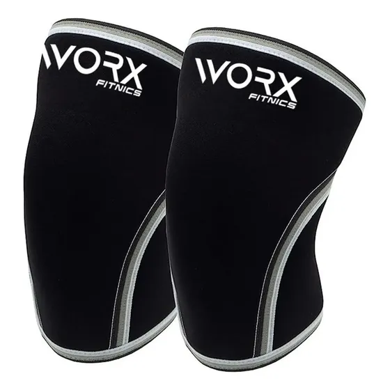 Rodillera Deportiva Worx Gym Compresion Ortopedica Neopreno Color Negro Talle XL | Cuotas sin interés