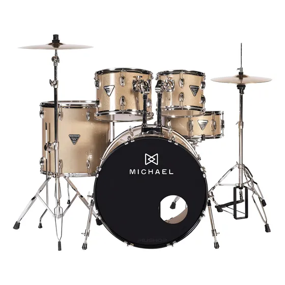 Bateria Completa Michael Trinity Dmt222 Gt Cor GT - GOLDEN