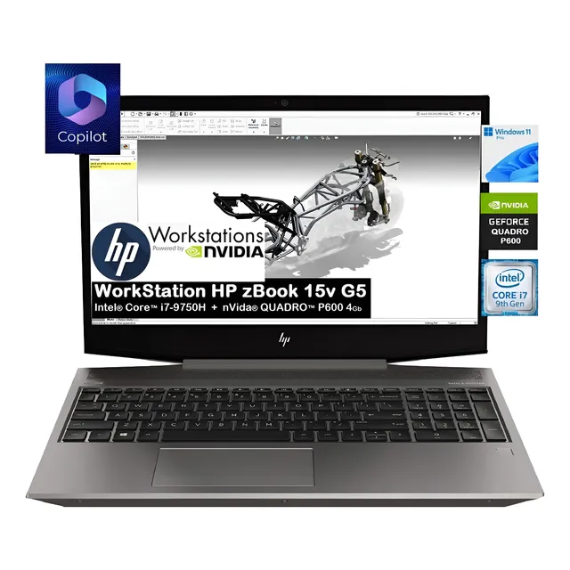 Hp Zbook 15v-g5 Core I7-9750h 32gb 512gb+1tb 15.6 Quadro 4gb