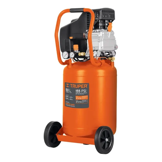 Compresor 50 Litros Lubricado Vertical 19360 Truper