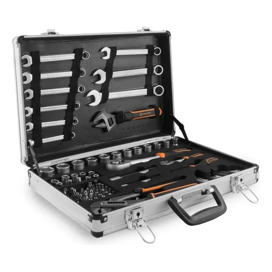 Juego Set Herramientas Tactix Llaves Tubos 77 Piezas 365046