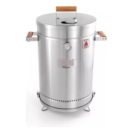 Barril Asador Ahumador Parrillero Premium Inoxidable Mediano