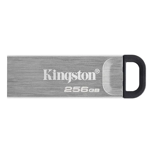 Memoria Kingston Usb-a Dtkyson 256 Gb 3.2 Gen1 200mb/s Color Plateado Liso
