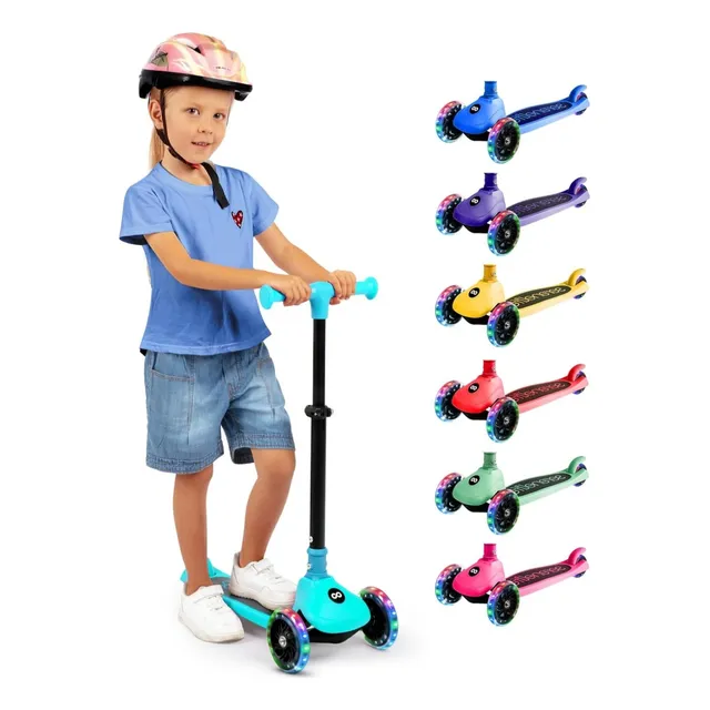 Monopatín De Tres Ruedas, Luces Led, Scooter Niños Pequeños