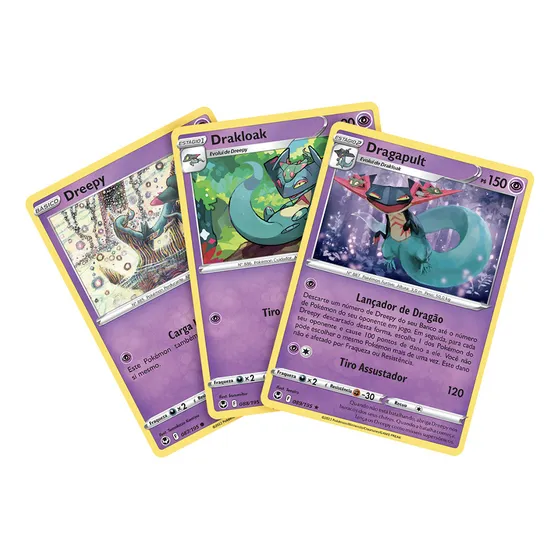 Kit Carta Pokémon Dragapult Drakloak Dreepy