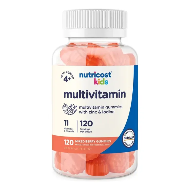 Nutricost Kids Multivitaminico Para Niños 120gomitas Sabor Bayas